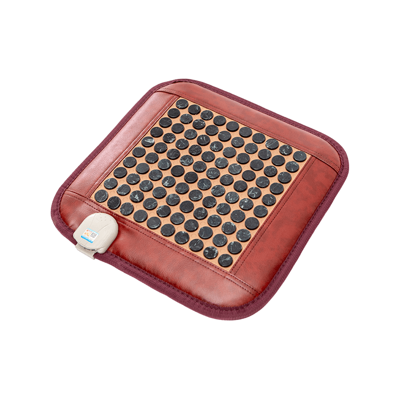 Cuscino del sedile in tormalina riscaldato resistente all'usura in PVC [cambia la giada in tormalina per il backup]